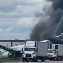 Amazon'a ait kargo uçağı Miami'de pistten çıktı: 5 kişi hayatını kaybetti