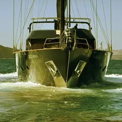 Bodrum'da 7 yılda inşa edilen 50,5 metrelik yelkenli yat denize indirildi