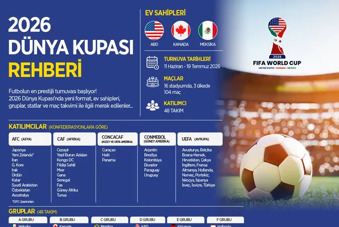 2026 Dünya Kupası Rehberi: Tüm Gruplar, Maç Programları, Yeni Kurallar ve Tarihler