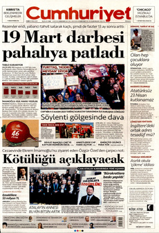 CUMHURİYET 18 Nisan 2025 gazete manşeti