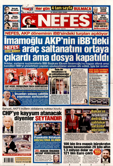 NEFES 18 Nisan 2025 gazete manşeti