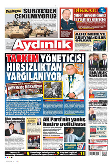AYDINLIK GAZETESİ 19 Nisan 2025 gazete manşeti