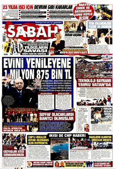 SABAH 1 Mayıs 2025 gazete manşeti