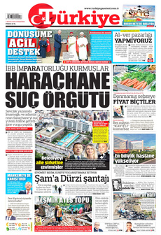 TÜRKİYE GAZETESİ 1 Mayıs 2025 gazete manşeti