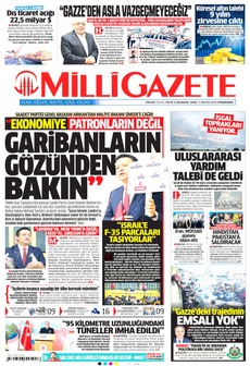 MİLLİ GAZETE 1 Mayıs 2025 gazete manşeti