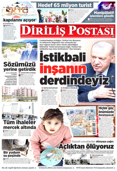DİRİLİŞ POSTASI 1 Mayıs 2025 gazete manşeti