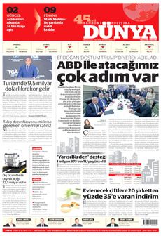 DÜNYA 1 Mayıs 2025 gazete manşeti