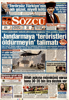 SÖZCÜ 12 Mayıs 2025 gazete manşeti