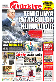 TÜRKİYE GAZETESİ 12 Mayıs 2025 gazete manşeti