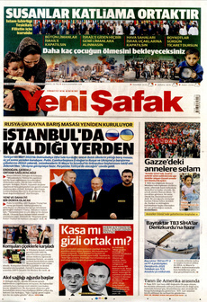 YENİ ŞAFAK 12 Mayıs 2025 gazete manşeti