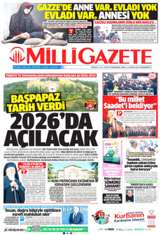 MİLLİ GAZETE 12 Mayıs 2025 gazete manşeti