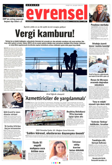 EVRENSEL 12 Mayıs 2025 gazete manşeti