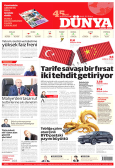 DÜNYA 12 Mayıs 2025 gazete manşeti
