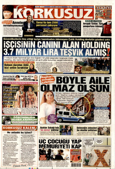 KORKUSUZ 12 Mayıs 2025 gazete manşeti