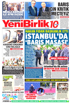 YENİBİRLİK 17 Mayıs 2025 gazete manşeti