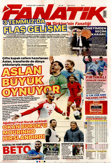 FANATİK 17 Mayıs 2025 gazete manşeti