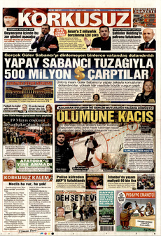 KORKUSUZ 17 Mayıs 2025 gazete manşeti