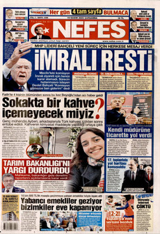 NEFES 19 Kasım 2025 gazete manşeti