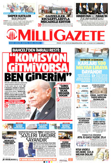 MİLLİ GAZETE 19 Kasım 2025 gazete manşeti