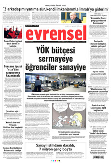 EVRENSEL 19 Kasım 2025 gazete manşeti