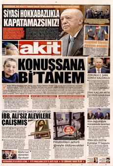 YENİ AKİT 20 Kasım 2025 gazete manşeti