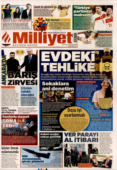 MİLLİYET 20 Kasım 2025 gazete manşeti