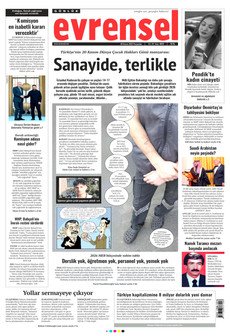 EVRENSEL 20 Kasım 2025 gazete manşeti