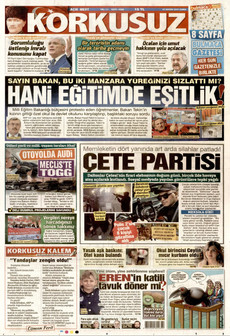 KORKUSUZ 21 Kasım 2025 gazete manşeti