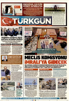 TÜRKGÜN 22 Kasım 2025 gazete manşeti