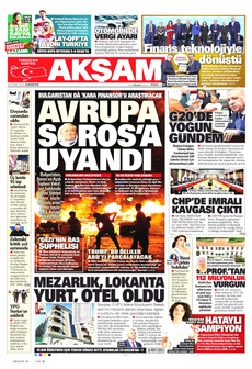 AKŞAM 22 Kasım 2025 gazete manşeti