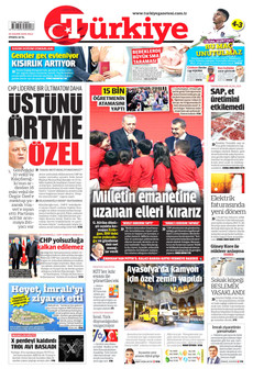 TÜRKİYE GAZETESİ 25 Kasım 2025 gazete manşeti
