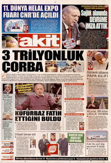 YENİ AKİT 27 Kasım 2025 gazete manşeti