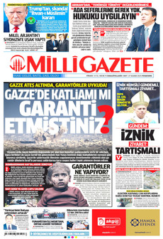 MİLLİ GAZETE 27 Kasım 2025 gazete manşeti