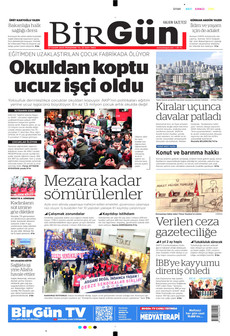 BİRGÜN 27 Kasım 2025 gazete manşeti