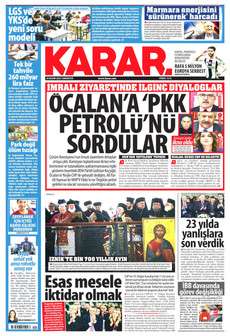 KARAR 29 Kasım 2025 gazete manşeti
