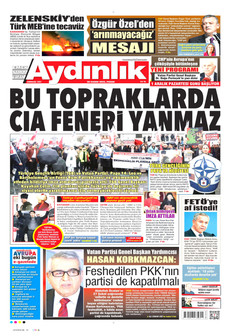 AYDINLIK GAZETESİ 30 Kasım 2025 gazete manşeti