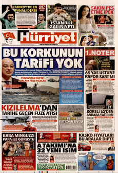 HÜRRİYET 1 Aralık 2025 gazete manşeti