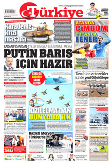 TÜRKİYE GAZETESİ 1 Aralık 2025 gazete manşeti