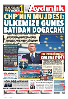 AYDINLIK GAZETESİ 1 Aralık 2025 gazete manşeti