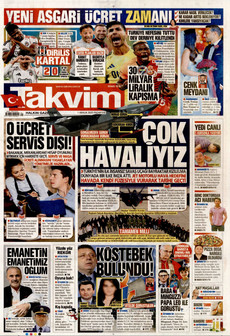 TAKVİM 1 Aralık 2025 gazete manşeti