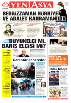 YENİ ASYA 2 Aralık 2025 gazete manşeti