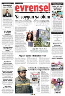 EVRENSEL 3 Aralık 2025 gazete manşeti