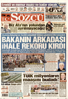 SÖZCÜ 4 Aralık 2025 gazete manşeti