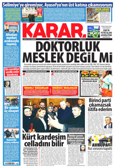 KARAR 4 Aralık 2025 gazete manşeti