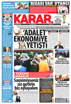 KARAR 5 Aralık 2025 gazete manşeti