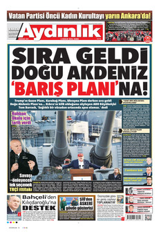 AYDINLIK GAZETESİ 5 Aralık 2025 gazete manşeti
