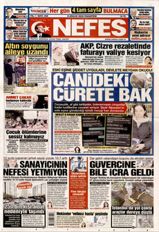 NEFES 8 Aralık 2025 gazete manşeti