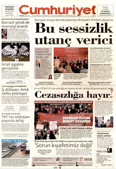 CUMHURİYET 8 Aralık 2025 gazete manşeti