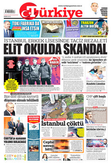 TÜRKİYE GAZETESİ 8 Aralık 2025 gazete manşeti