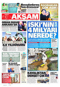 AKŞAM 8 Aralık 2025 gazete manşeti